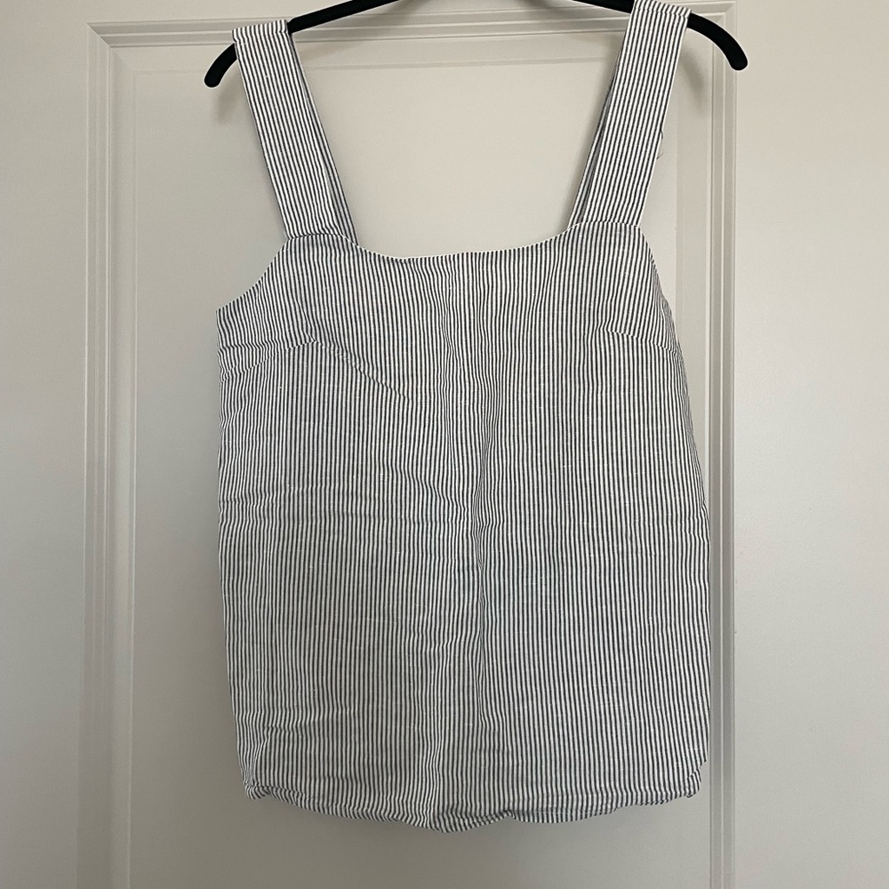 J. Crew linen blend square neck tank top